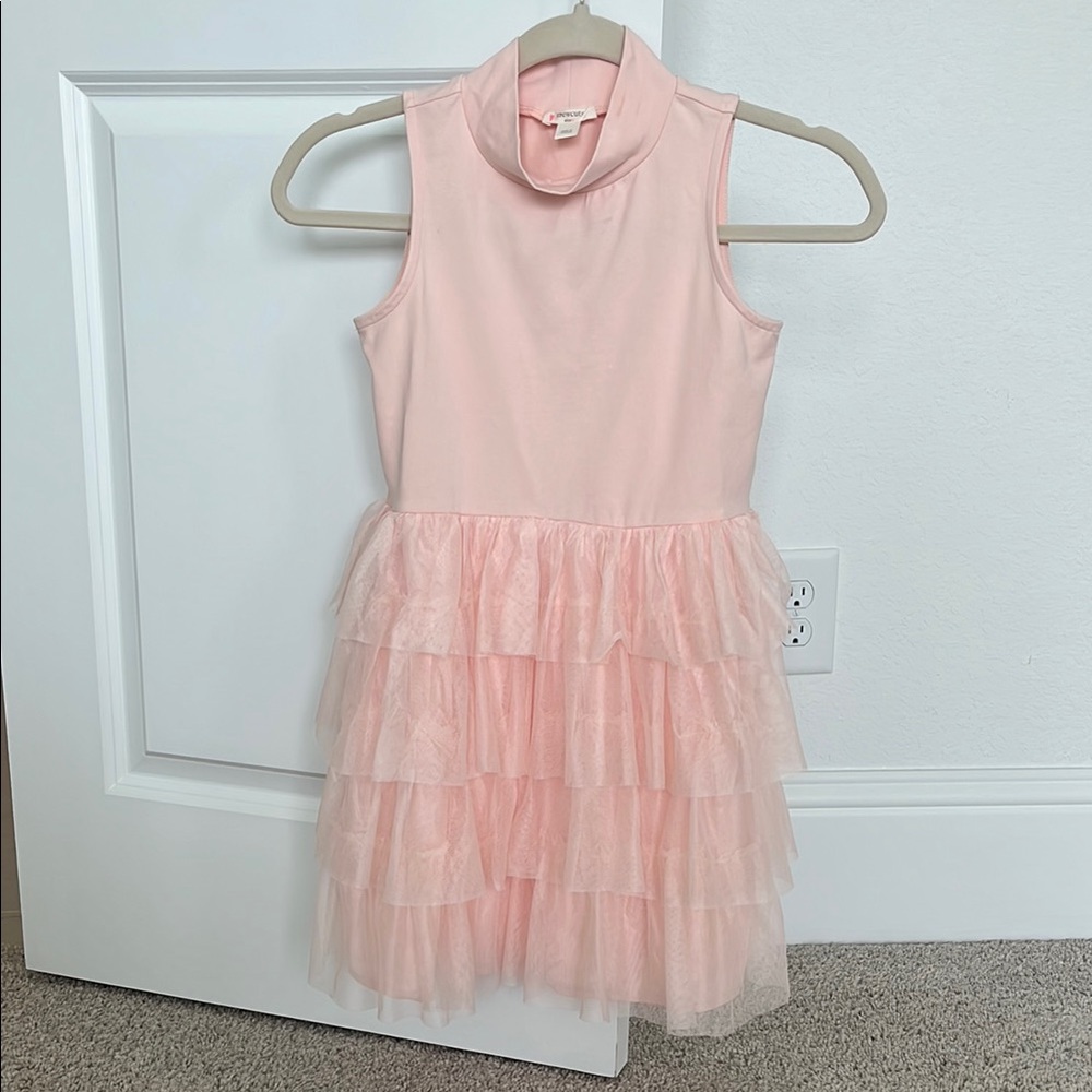 J. Crew Pink Layered Tulle Kids Dress
